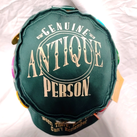 GENUINE ANTIQUE PERSON Novelty Bucket Hat with 18 Pins - Size: Large - Picture 2 of 10